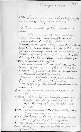1-Aug-1896 Meeting Minutes pdf thumbnail
