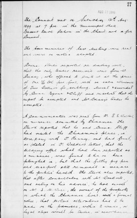 12-Aug-1899 Meeting Minutes pdf thumbnail