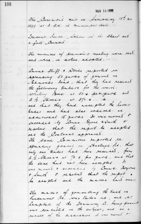 18-Nov-1899 Meeting Minutes pdf thumbnail