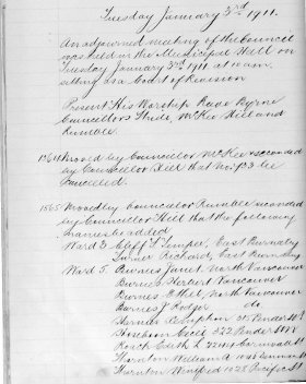 3-Jan-1911 Meeting Minutes pdf thumbnail