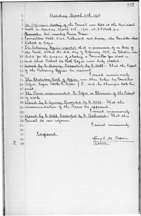 11-Mar-1918 Meeting Minutes pdf thumbnail