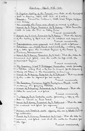 15-Apr-1918 Meeting Minutes pdf thumbnail