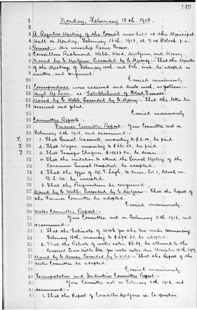 18-Feb-1918 Meeting Minutes pdf thumbnail