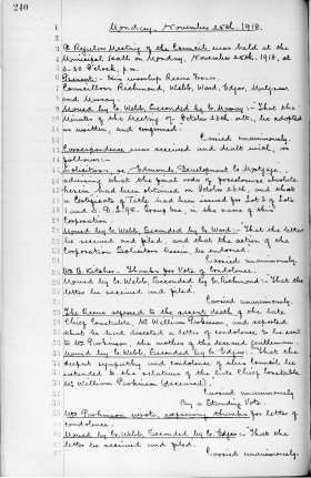 25-Nov-1918 Meeting Minutes pdf thumbnail