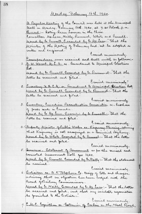 16-Feb-1920 Meeting Minutes pdf thumbnail