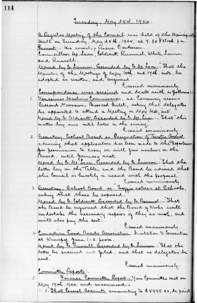 25-May-1920 Meeting Minutes pdf thumbnail