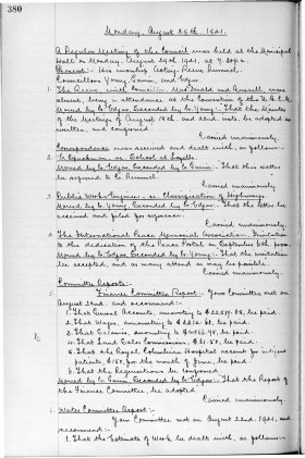 29-Aug-1921 Meeting Minutes pdf thumbnail
