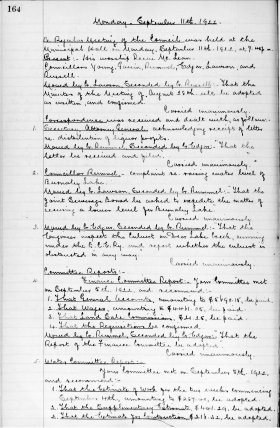 11-Sep-1922 Meeting Minutes pdf thumbnail