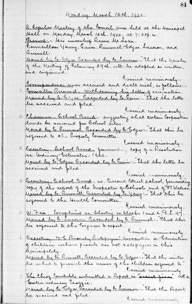 13-Mar-1922 Meeting Minutes pdf thumbnail