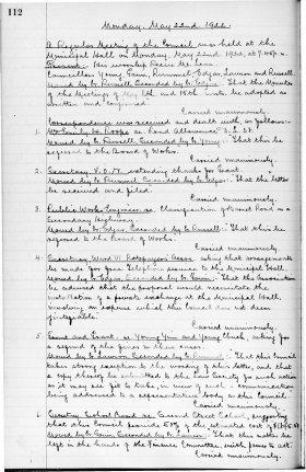 22-May-1922 Meeting Minutes pdf thumbnail
