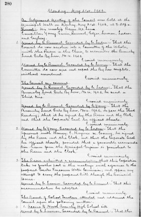 21-May-1923 Meeting Minutes pdf thumbnail