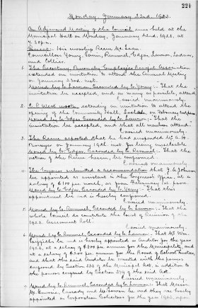 22-Jan-1923 Meeting Minutes pdf thumbnail
