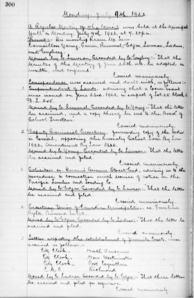 9-Jul-1923 Meeting Minutes pdf thumbnail