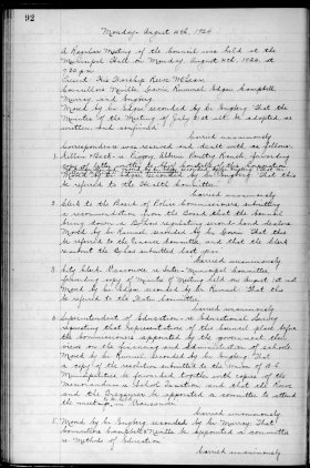 4-Aug-1924 Meeting Minutes pdf thumbnail