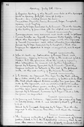 7-Jul-1924 Meeting Minutes pdf thumbnail