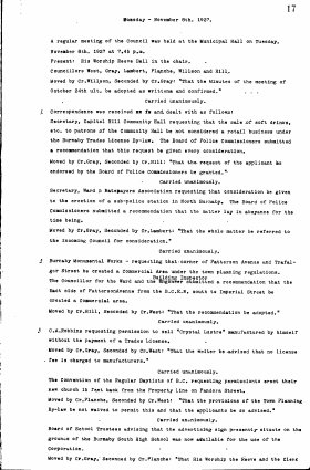 8-Nov-1927 Meeting Minutes pdf thumbnail