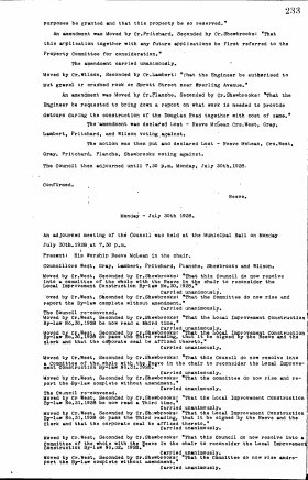 30-Jul-1928 Meeting Minutes pdf thumbnail