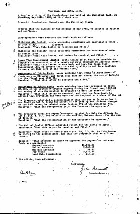 25-May-1933 Meeting Minutes pdf thumbnail