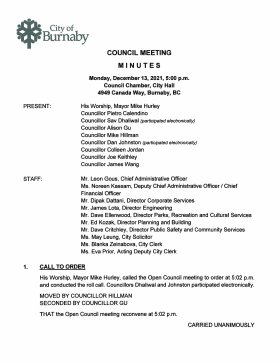 13-Dec-2021 Meeting Minutes pdf thumbnail