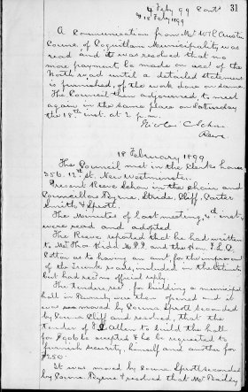 18-Feb-1899 Meeting Minutes pdf thumbnail