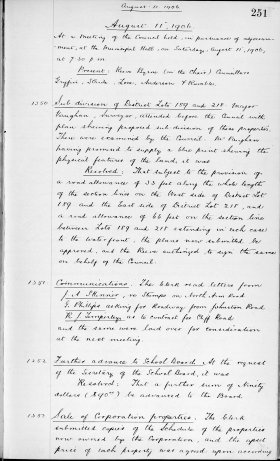 11-Aug-1906 Meeting Minutes pdf thumbnail