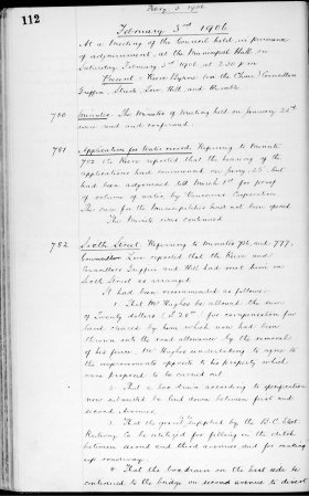 3-Feb-1906 Meeting Minutes pdf thumbnail