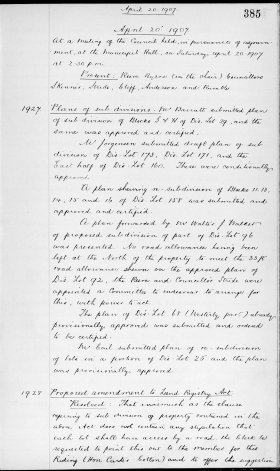 20-Apr-1907 Meeting Minutes pdf thumbnail