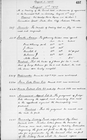 3-Aug-1907 Meeting Minutes pdf thumbnail