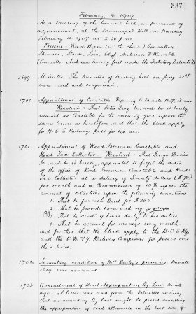 4-Feb-1907 Meeting Minutes pdf thumbnail