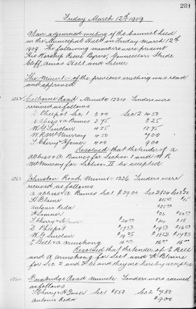 12-Mar-1909 Meeting Minutes pdf thumbnail