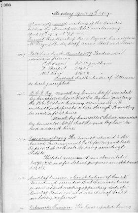 19-Apr-1909 Meeting Minutes pdf thumbnail