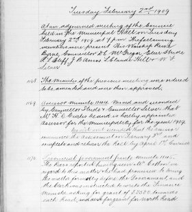 2-Feb-1909 Meeting Minutes pdf thumbnail