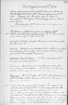 23-Jan-1909 Meeting Minutes pdf thumbnail