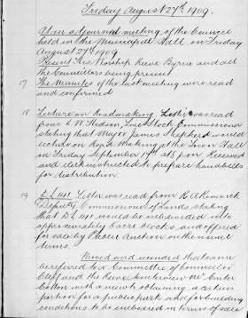 27-Aug-1909 Meeting Minutes pdf thumbnail