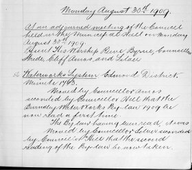 30-Aug-1909 Meeting Minutes pdf thumbnail