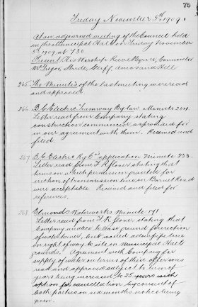 5-Nov-1909 Meeting Minutes pdf thumbnail