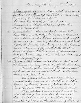23-Feb-1910 Meeting Minutes pdf thumbnail