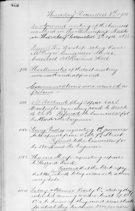 8-Dec-1910 Meeting Minutes pdf thumbnail