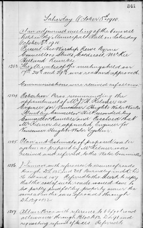 8-Oct-1910 Meeting Minutes pdf thumbnail