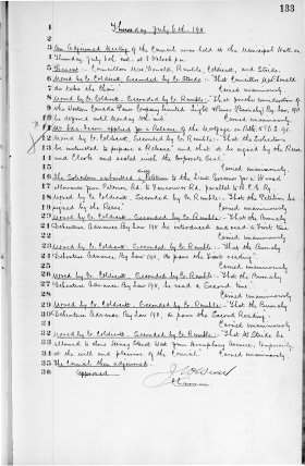 6-Jul-1911 Meeting Minutes pdf thumbnail