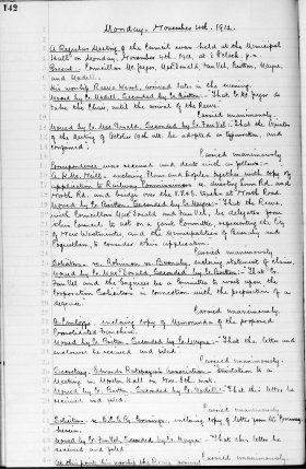 4-Nov-1912 Meeting Minutes pdf thumbnail