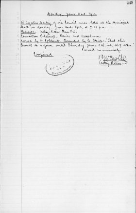 2-Jun-1913 Meeting Minutes pdf thumbnail