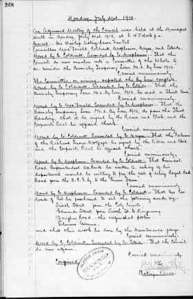 21-Jul-1913 Meeting Minutes pdf thumbnail