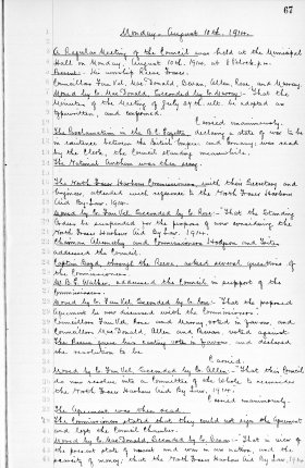 10-Aug-1914 Meeting Minutes pdf thumbnail
