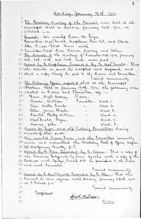 19-Jan-1914 Meeting Minutes pdf thumbnail
