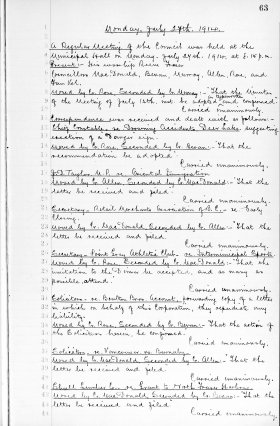 27-Jul-1914 Meeting Minutes pdf thumbnail