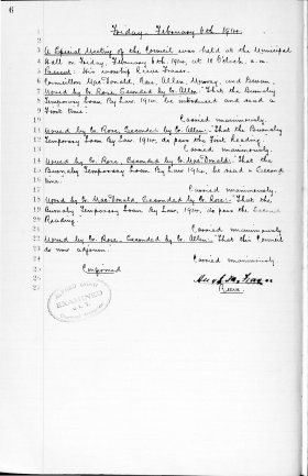 6-Feb-1914 Meeting Minutes pdf thumbnail