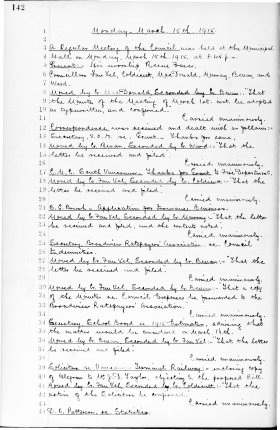 15-Mar-1915 Meeting Minutes pdf thumbnail