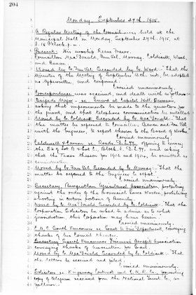 27-Sep-1915 Meeting Minutes pdf thumbnail