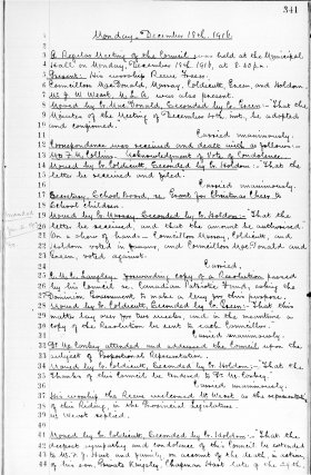 18-Dec-1916 Meeting Minutes pdf thumbnail